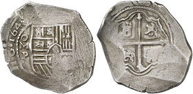 164¿8?. Felipe IV. México. P. 8 reales. (Cal. ¿347?). 27,33 g. El 8 de la fecha muy dudoso. (MBC).