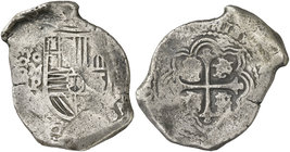 1663. Felipe IV. México. P. 8 reales. (Cal. 374). 26,92 g. Rara. BC+.