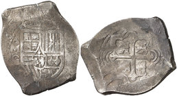 1668. Carlos II. México. G. 8 reales. (Cal. 269). 27,11 g. Rara. MBC-.