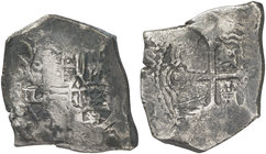 1679. Carlos II. México. L. 8 reales. (Cal. 279). 25,84 g. Muy rara. MBC-.