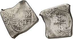 1687. Carlos II. México. L. 8 reales. (Cal. 287). 27,68 g. Muy rara. MBC-/BC.