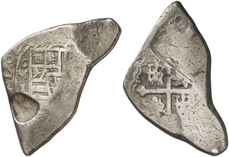 1702. Felipe V. México. L. 8 reales. (Cal. 732). 25,90 g. Vano de acuñación. Muy...