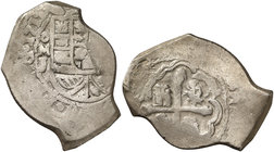 1712. Felipe V. México. J. 8 reales. (Cal. 741). 26,42 g. Rara. MBC-.