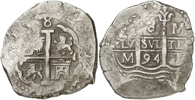 1694. Carlos II. Lima. M (desconocido, sólo trabajó este año y el siguiente). 8 ...