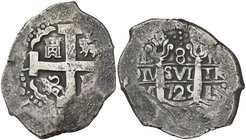 1725. Luis I. Lima. M. 8 reales. (Cal. 13). 26,23 g. Muy rara. MBC.