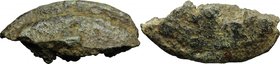 Aes Premonetale. A fragment of unidentified Aes Grave As, after 280 BC. AE. g. 27.39 mm. 40.00 RR. A very interesting and intriguing example. VF. Poss...