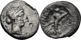 C. Considius Paetus. AR Quinarius, 46 BC. D/ PAETI. Laureate and diedemed head of Venus right. R/ C. CONSIDI. Victory walking left, carrying trophy an...