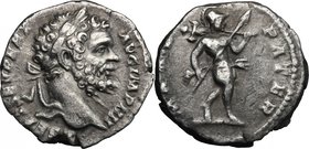Septimius Severus (193-211). AR Denarius, 194-195 AD. D/ L SEPT SEV PERT AVG IMP IIII. Laureate head right. R/ MARS PATER. Mars advancing right, holdi...