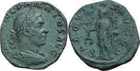 Philip I (244-249). AE Sestertius, 244-249 AD. D/ IMP CAES M IVL PHILIPPVS AVG. Laureate, draped and cuirassed bust right. R/ AEQVITAS AVGG SC. Aequit...
