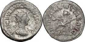 Macrianus (260-261). BI Antoninianus, Samosata mint. D/ IMP C FVL MACRIANVS PF AVG. Radiate and cuirassed bust right. R/ INDVLGENTIAE AVG. Indulgentia...