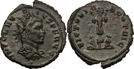 Claudius II Gothicus (268-270). BI Antoninianus, circa 269 AD. Cyzicus mint. D/ IMP CLAVDIVS PF AVG. Radiate and draped bust right. Two dots. R/ VICTO...