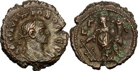 Probus (276-282). BI Tetradrachm, Alexandria mint, 277-278 AD. D/ Laureate, draped and cuirassed bust right. R/ Tyche standing left, holding rudder an...