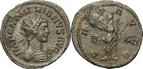 Numerian (283-284). BI Antoninianus, Lugdunum mint. D/ IMP C NVMERIANVS AVG. Radiate and cuirassed bust right. R/ PAX AVGG. Pax standing facing, head ...