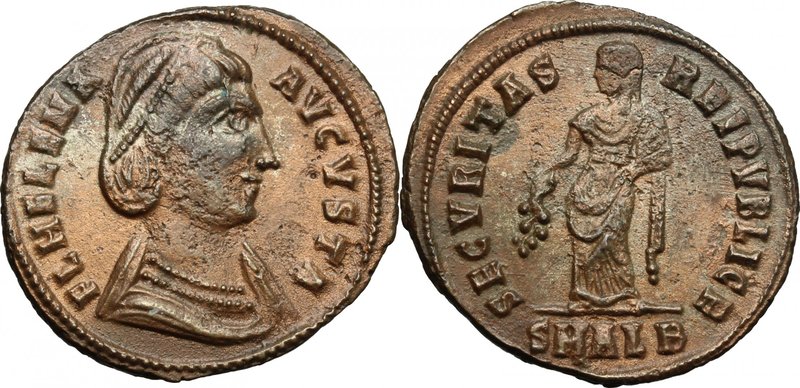 Helena, mother of Constantine I (Augusta 324-330). AE Follis, 325-326, Alexandri...