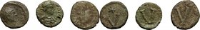 Byzantine Empire. Multiple lot of three (3) unclassified AE pentanummii. About VF:VF.
