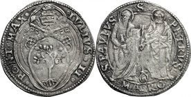 Ancona. Giulio II (1503-1513). Giulio. CNI 10. Dubbini-Mancinelli pag. 100. M. 62. Berm. 591. AG. g. 3.44 mm. 28.50 BB/BB+.