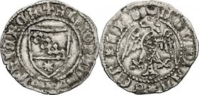 Aquileia. Antonio II Panciera (1402-1411). Denaro. CNI tav. III, 26. Bern. 67. AG. g. 0.67 mm. 18.00 BB+.