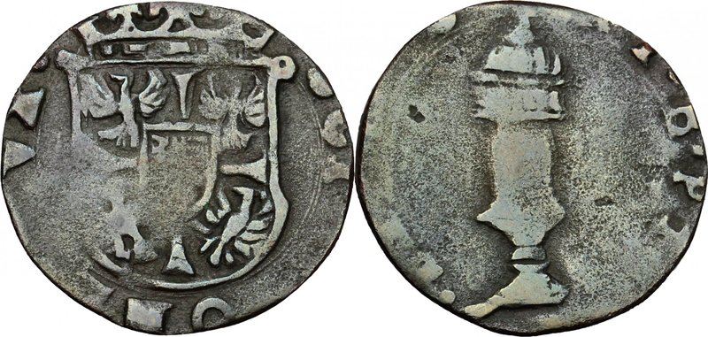 Bozzolo. Scipione Gonzaga (1613-1670). Soldo. CNI 161/167. MIR 85. MI. g. 1.40 m...