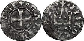 Campobasso. Nicola II di Monforte Conte (1461-1463). Denaro tornese. CNI tav. XII. D.A. 4. MIR 369. MI. g. 0.66 mm. 16.00 R. Di bel metallo rispetto a...
