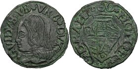 Casteldurante. Guidobaldo I di Montefeltro (1482-1508). Quattrino. CNI tav. XVI, 1. Cav. 15. MI. g. 1.07 mm. 18.50 NC. Bel ritratto rinascimentale. Ot...