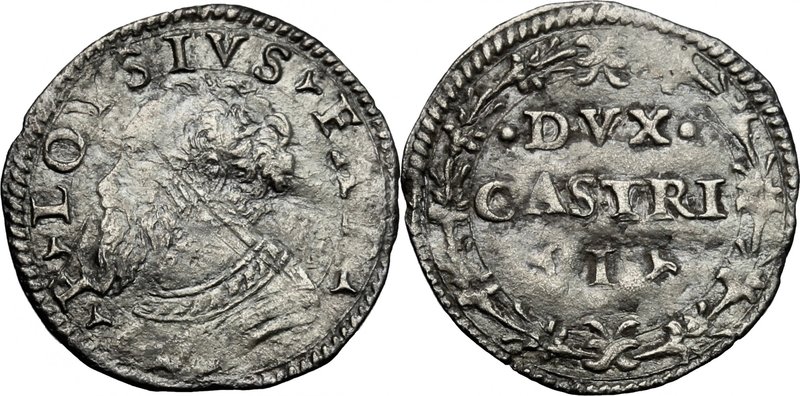 Castro. Pierluigi Farnese (1545-1547). Mezzo grosso. CNI tav. XVII, 15. Rav. Mor...