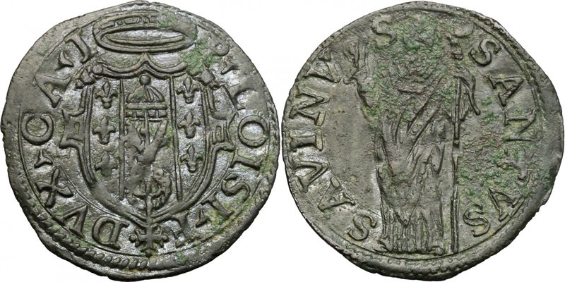 Castro. Pierluigi Farnese (1545-1547). Quattrino. CNI tav. XVII, 26. MI. g. 0.67...