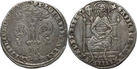 Firenze. Repubblica (sec. XIII-1532). Grosso guelfo da 5 soldi 1347 II sem., Giovanni di Tozzo maestro di zecca. CNI 284. Bern. II, 1552/60. MIR 55/5....