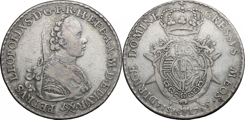 Firenze. Pietro Leopoldo di Lorena (1765-1790). Francescone 1766. Sigle L. S. (L...