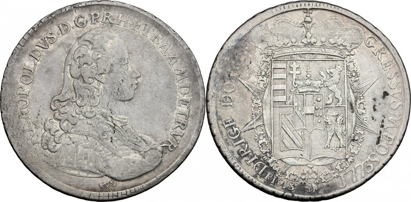 Firenze. Pietro Leopoldo di Lorena (1765-1790). Francescone 1773. Sigle L.S.F. (...