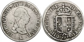 Firenze. Pietro Leopoldo di Lorena (1765-1790). Mezzo paolo 1784. Sigle L.S. (Luigi Siries, incisore). CNI 137. Gal XX, 1/3. MIR 391. AG. g. 1.18 mm. ...