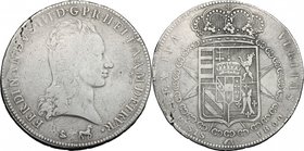 Firenze. Ferdinando III di Lorena (1790-1824). Francescone 1800. Sigle L.S. (Luigi Siries, incisore) e unicorno (Francesco Grobert zecchiere). CNI 45/...