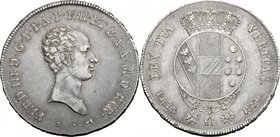 Firenze. Ferdinando III di Lorena (1790-1824). Mezzo francescone 1820. Sigle S (Carlo Siries, incisore) e martello (Giovanni Fabbroni, zecchiere). CNI...