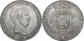 Firenze. Leopoldo II di Lorena (1824-1859). Francescone 1846. NIDEROST (Giuseppe Niderost, incisore) e fiasca (Domenico Fiaschi, zecchiere). CNI 87. G...