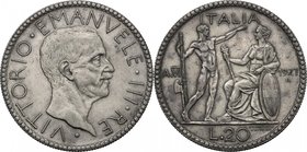 Vittorio Emanuele III (1900-1943). 20 lire 1927 A. VI. Pag. 672. Mont. 65. AG. g. 14.95 mm. 35.50 Bel BB+.