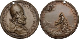 Innocenzo VI (1352-1362), Etienne Aubert. Medaglia di restituzione, fa parte della serie di sedici medaglie di Ferdinando De Sain Urbain (1654-1738), ...