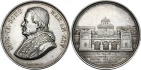 Pio IX (1846-1878), Giovanni Mastai Ferretti. Medaglia annuale, A. XXV. D/ PIVS IX PONT MAX AN XXV. Busto a sinistra con berrettino, mozzetta e stola....