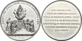 Leone XIII (1878-1903), Gioacchino Pecci. Medaglia 1888 per la canonizzazione dei sette fondatori dell'Ordine dei Servi della Beata Vergine Maria a Fi...