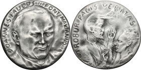 Giovanni Paolo II (1978-2005), Karol Wojtyla. Medaglia annuale, A. III. D/ JOANNES PAULUS II PONT MAX ANNO III. Busto di fronte con berrettino e veste...