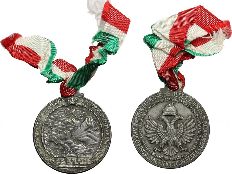 9° Armata. Medaglia per la Campagna di Grecia e Jugoslavia, 28 ottobre 1940-23 a...