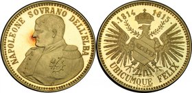 Napoleone I (1804-1815). Medaglia realizzata nel 1965 circa dallo Stabilimento Unoaerre di Arezzo, per ricordare il centocinquantesimo anniversario de...