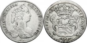 Austria. Maria Theresa (1740-1780). 6 kreuzer 1743. KM 1944. AR. g. 2.97 mm. 24.00 VF/Good VF.