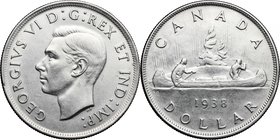 Canada. George VI (1936-1952). Dollar 1938. KM 37. AR. mm. 36.00 Good VF.