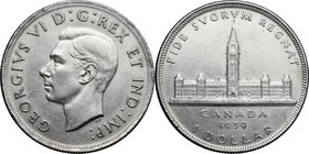 Canada. George VI (1936-1952). Dollar 1939. KM 38. AR. mm. 36.00 Edge bumps VF.