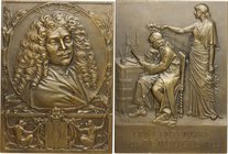 France. Jean-Baptiste Poquelin (1622-1673), known as Molière. Plaque 1922 for hte 3rd centenary of Moliere's birth. AE. Inc. G. Prud'homme. 91.5 x 67 ...