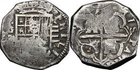 Spain. Philip IV (1621-1665). 4 reales 16(??), Granada mint. AR. g. 13.52 mm. 30.00 VF.