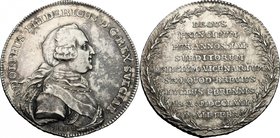 Sweden. Adolf Frederick (1710-1771), King of Sweden. Medal for the death, 1771. AR. mm. 29.70 Inc. Fehrman. About EF.