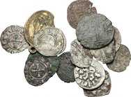 Lotto di 16 monete medievali da classificare. MI.