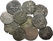 Senato Romano (1184-1439). Lotto di 10 quattrini di varie emissioni. Interessante lotto da studio. MI.