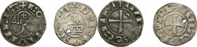 I Crociati. Lotto di due monete in argento, da classificare. AR. qBB.