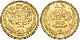 Egypt, British Protectorate, gold 100-piastres, 1916/1333h, 8.48g (KM 324; F. 99), extremely fine

Estimate: GBP £400 - £500